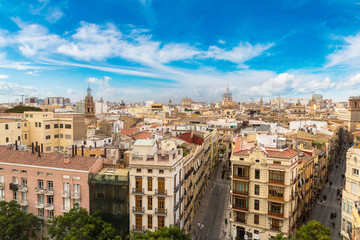Fototapeta na wymiar Panoramic view of Valencia