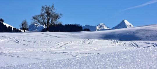 Fototapeta na wymiar Einsiedeln...en hiver