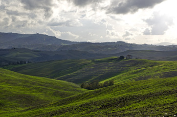 Fototapeta na wymiar Panoramic view whit in Tuscany