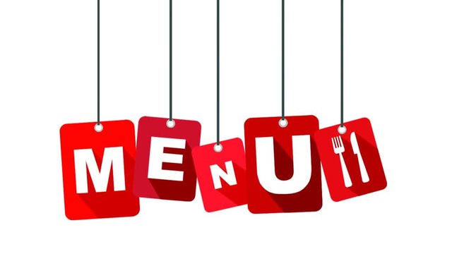 menu video with red tag