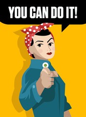 poster feminism feminist worker girl