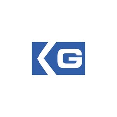 KG Initial Letter Logo Vector