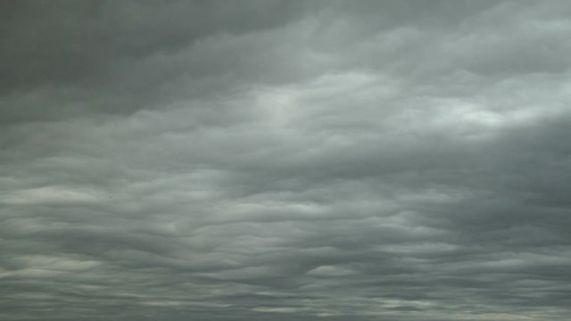 Rare Asperitas Clouds in Time Lapse