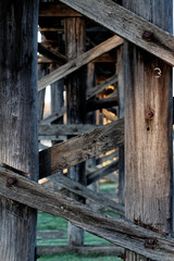 Rustice Wooden Planks Support