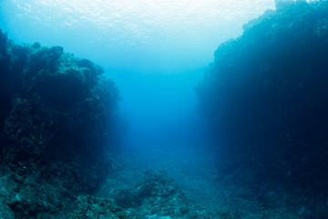 Fototapeta na wymiar Underwater Channel
