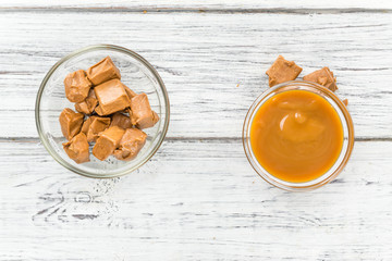 Portion of Caramel Sauce