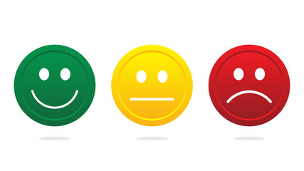 Smiley face icon vector