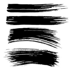 Ink vector brush strokes background. Vector illustration. Grunge texture.