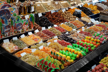 Sweets store at market place