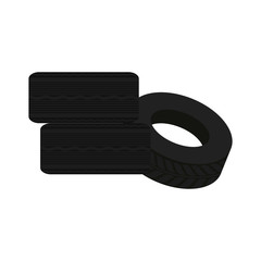 three tires icon image vector illustration design 