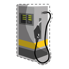 gas pump station gasoline or oil industry related icons image vector illustration design 