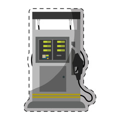 gas pump station gasoline or oil industry related icons image vector illustration design 