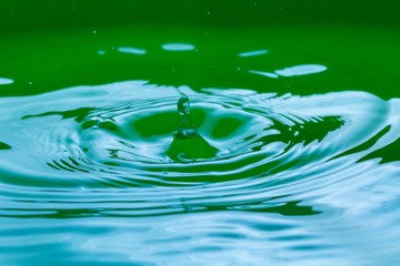 Close up of splashing droplet