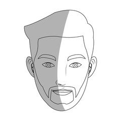 man cartoon icon over white background. vector illustration