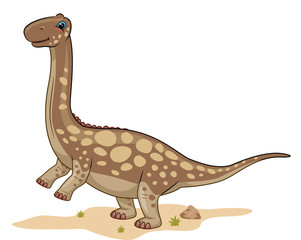 Fototapeta premium Dino Argentinosaurus Desert