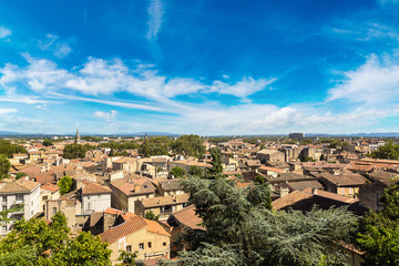 Obraz premium Panoramic aerial view of Avignon
