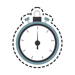 chronometer device icon over white background. vector illustration