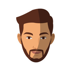 man cartoon icon over white background. vector illustration