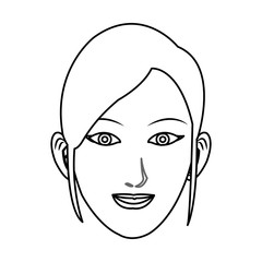 woman cartoon icon over white background. vector illustration