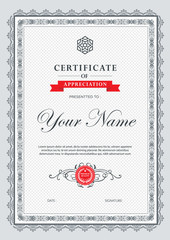 Certificate vector luxury template,