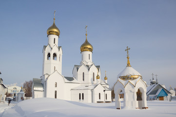 Archistrategos Mikhail church in Novosibirsk. Russia
