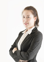 Beautiful young business woman