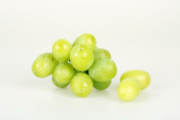 Fresh green grapes