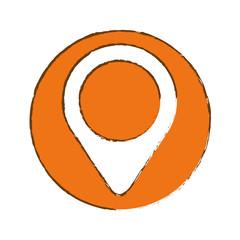 gps pin icon image vector illustration design