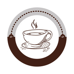 coffee related icons emblem vector illustration design 