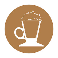 coffee related emblem button image vector illustration design 