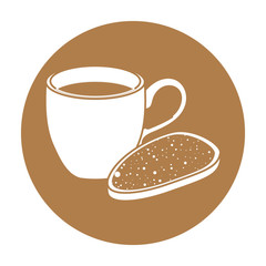 coffee related emblem button image vector illustration design 