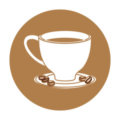 coffee related emblem button image vector illustration design 