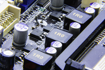 Fototapeta na wymiar computer motherboard