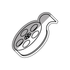 Movie roll equipment icon vector illustration graphic design