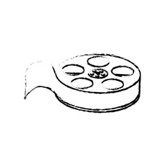 Obraz premium Movie roll equipment icon vector illustration graphic design