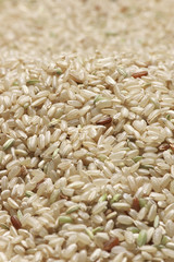 Pile of brown rice