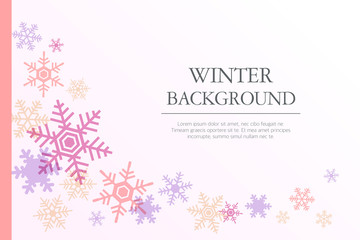 Fototapeta premium winter flat illustration