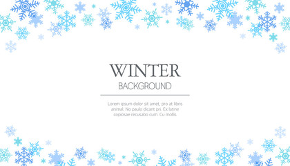 winter flat illustration