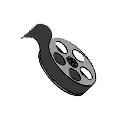 Movie roll equipment icon vector illustration graphic design