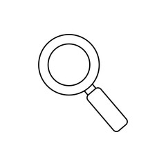 Magnifying glass lupe icon vector illustration graphic design