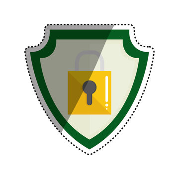 Padlock security symbol icon vector illustration graphic design