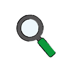 Magnifying glass lupe icon vector illustration graphic design