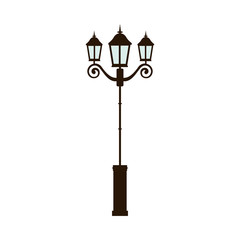 Street light lamp icon vector illustration graphic design