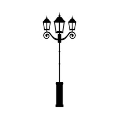 Street light lamp icon vector illustration graphic design