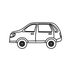 Fototapeta premium Car vehicle transport icon vector illustration graphic design