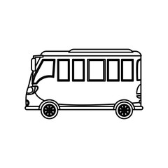 Public bus service icon vector illustration graphic design