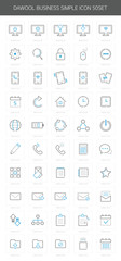 Business Line Icon Set