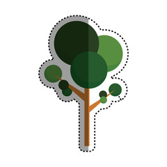 Tree natural ecology icon vector illustration graphic design