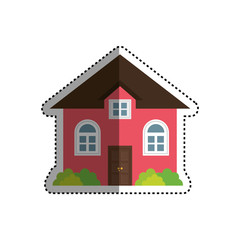 House real estate icon vector illustration graphic design