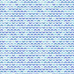 Fototapeta na wymiar Geometric vector pattern with light blue arrows. Geometric modern ornament. Seamless abstract background